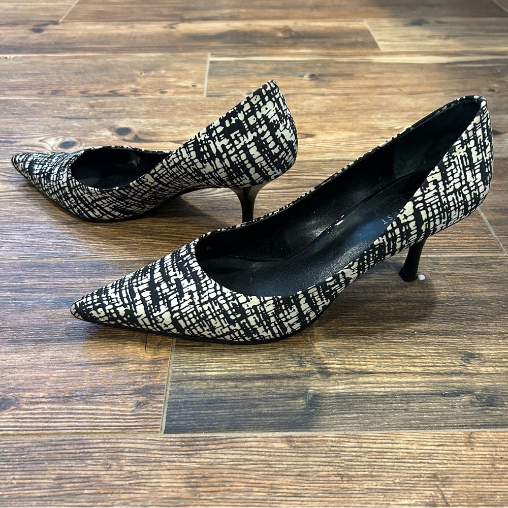 Nine West Black & White Graphic Print Heels - Size 8.5M - Picture 4 of 16